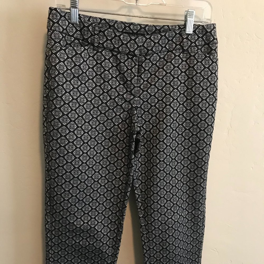Patterned Crop Trousers